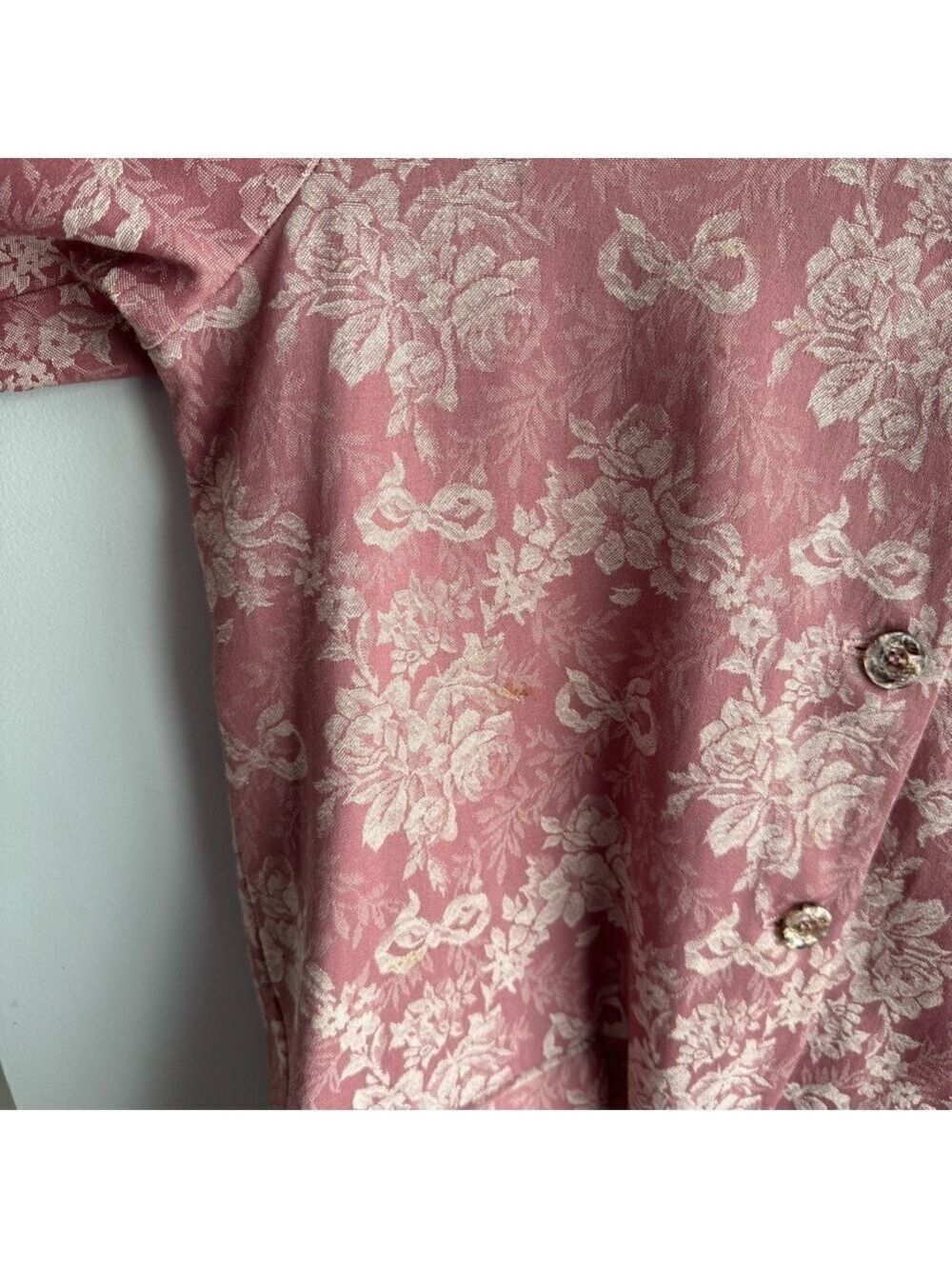 Vintage Niki Taylor Blazer + Skirt Set Sz L Pink Floral Suit Jacket Outfit Girly - Picture 15 of 16